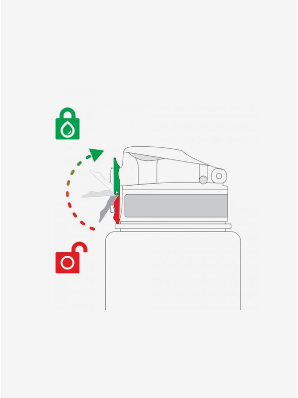 ION8 Ružičasta uzorovana nehrđajuća boca Ion8 Leak Proof Sladoledi (400 ml)