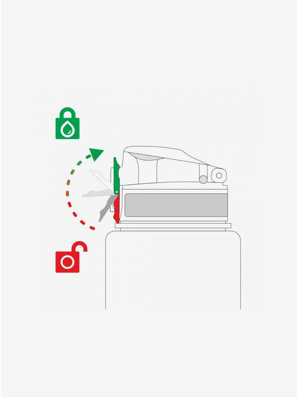 ION8 Tamno zelena uzorovana boca Ion8 Leak Proof 500 ml
