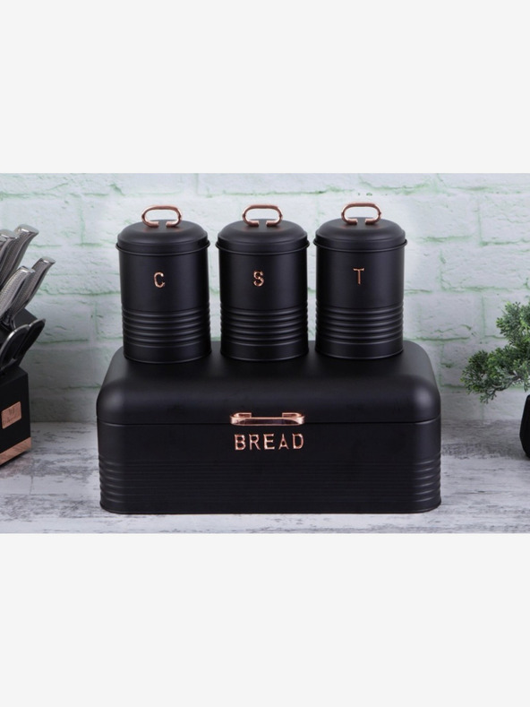 Berlingerhaus Posuda za kruh i posuda za hranu set 4 kom Black Rose kolekcija BERLINGERHAUS