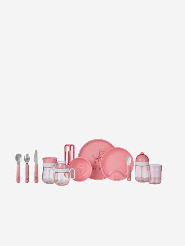 Mepal Ružasti dječji tanjur Mepal Mio