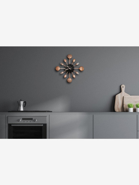 Berlingerhaus Kuhinjski zidni sat BERLINGERHAUS Black Rose Collection