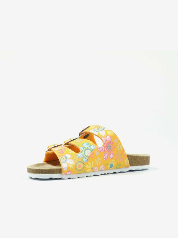 Richter Richter narančaste cvjetne papuče za djevojčice