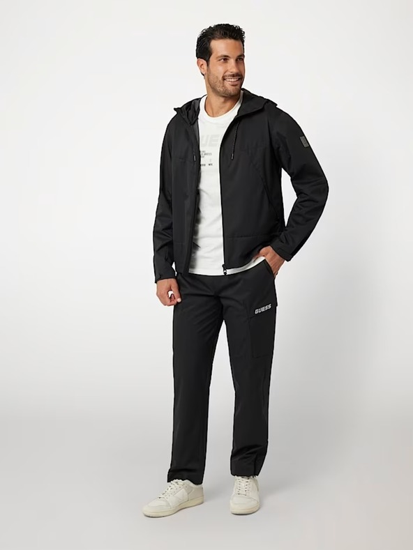 Guess Jeans Muška crna vjetrovka Guess