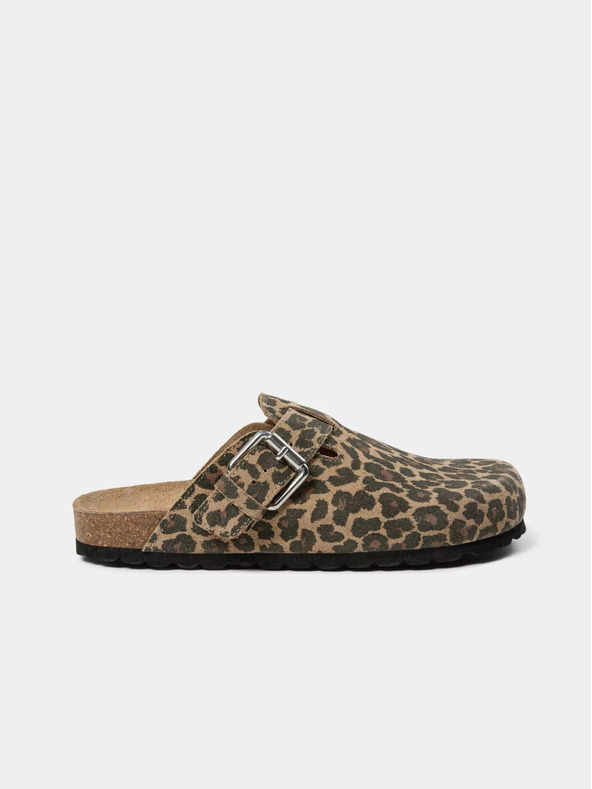 Sofie Schnoor Smeđe ženske papuče s uzorkom Sofie Schnoor