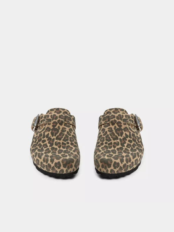 Sofie Schnoor Smeđe ženske papuče s uzorkom Sofie Schnoor