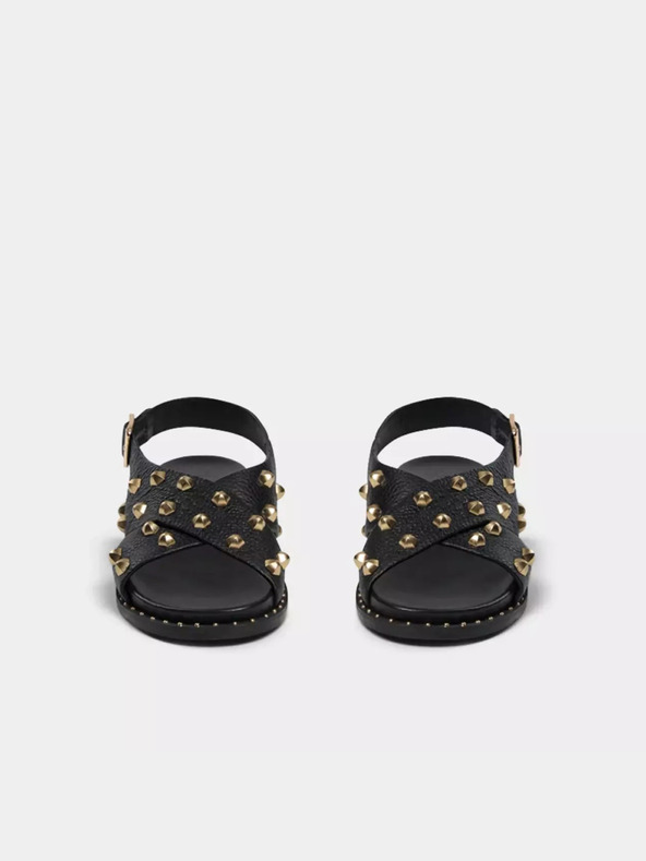 Sofie Schnoor Crne ženske kožne sandale Sofie Schnoor