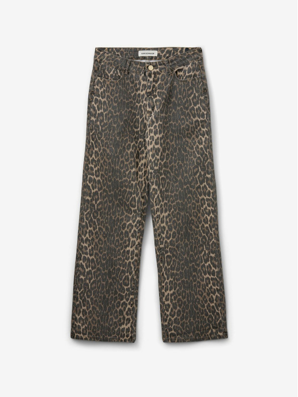 Sofie Schnoor Smeđe ženske hlače s uzorkom Sofie Schnoor