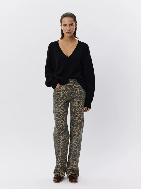 Sofie Schnoor Smeđe ženske hlače s uzorkom Sofie Schnoor