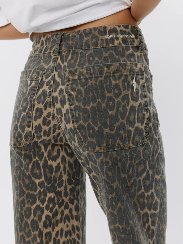 Sofie Schnoor Smeđe ženske hlače s uzorkom Sofie Schnoor