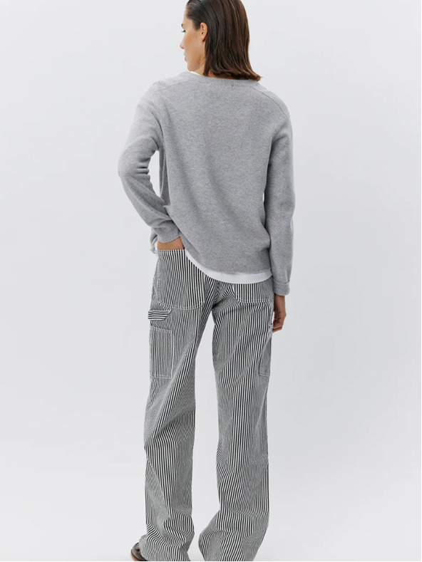 Sofie Schnoor Bijelo-crne ženske široke hlače na pruge od Sofie Schnoor