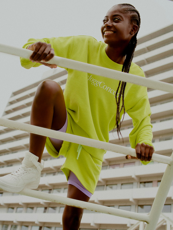 The Jogg Concept Svijetlo zelena ženska majica The Jogg Concept