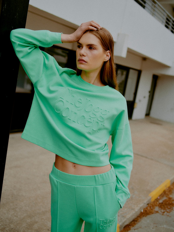 The Jogg Concept Svijetlo zelena ženska majica The Jogg Concept