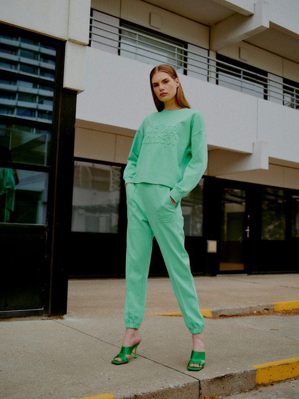 The Jogg Concept Svijetlo zelena ženska majica The Jogg Concept