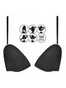 Wonderbra Crni ženski višenamjenski push-up grudnjak Wonderbra MULTIWAY BRA