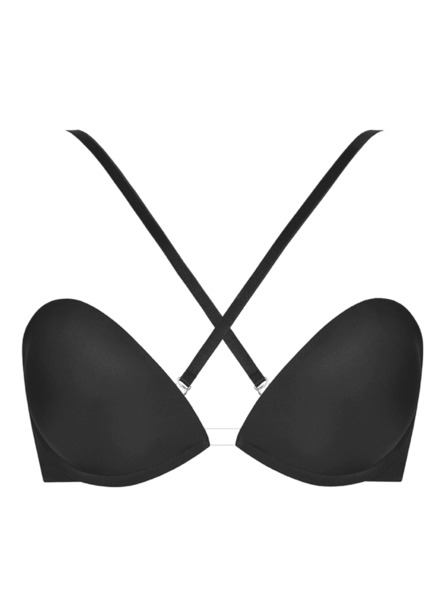 Wonderbra Crni ženski višenamjenski push-up grudnjak Wonderbra MULTIWAY BRA
