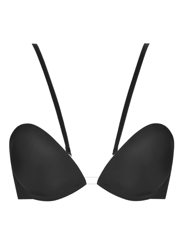 Wonderbra Crni ženski višenamjenski push-up grudnjak Wonderbra MULTIWAY BRA