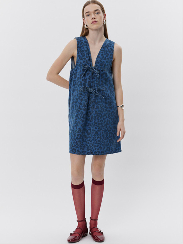 Sofie Schnoor Plava ženska traper haljina s uzorkom Sofie Schnoor