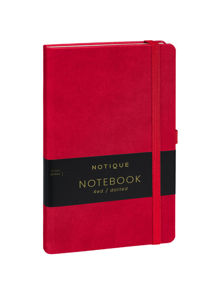 NOTIQUE NOTIQUE Notes Crvena, točkasta, 13 x 21 cm