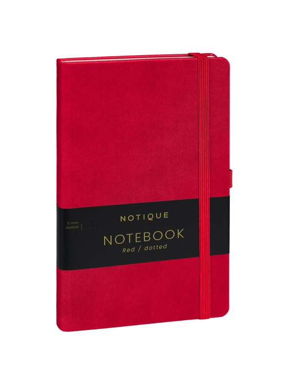 NOTIQUE NOTIQUE Notes Crvena, točkasta, 13 x 21 cm