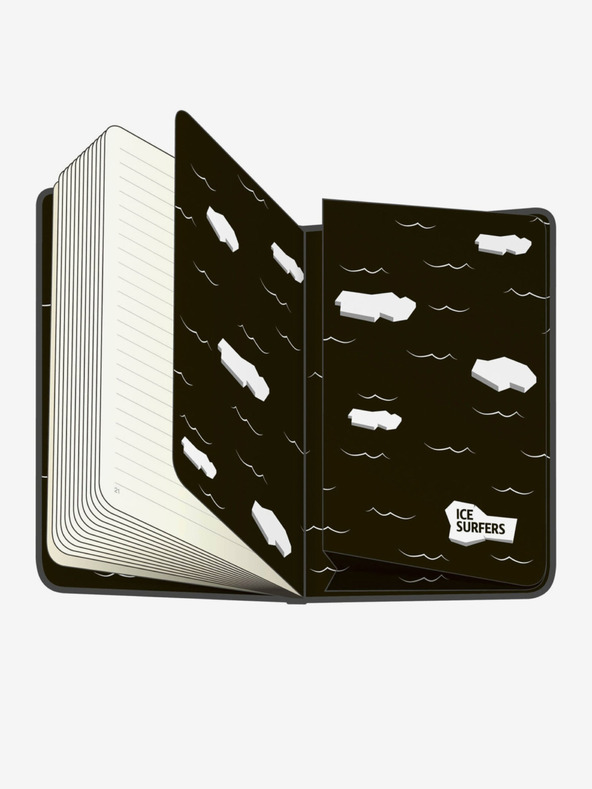 NOTIQUE NOTIQUE Notes Ice Surfers, crte, 13 x 21 cm