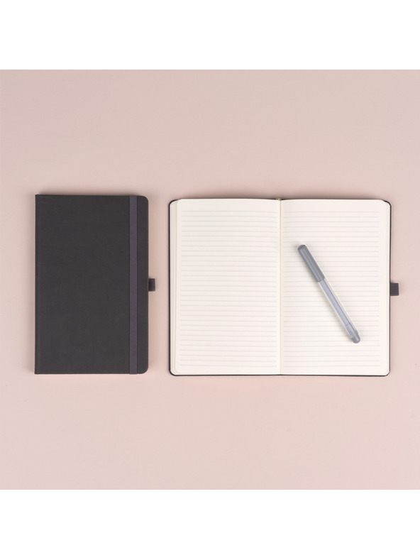 NOTIQUE NOTIQUE Bilješke sive, crte, 13 x 21 cm