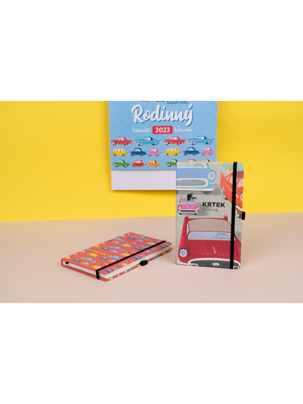 NOTIQUE NOTIQUE Notes Krtica i autić, podstavljeno, 13 x 21 cm BAAGL