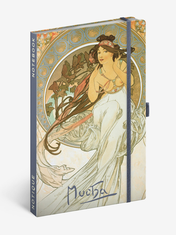 NOTIQUE NOTIQUE Notes Alfons Mucha – Glazba, crte, 13 x 21 cm
