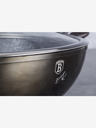 Berlingerhaus Wok tava s poklopcem s mramornom površinom 30 cm Shiny Black Edition BERLINGERHAUS