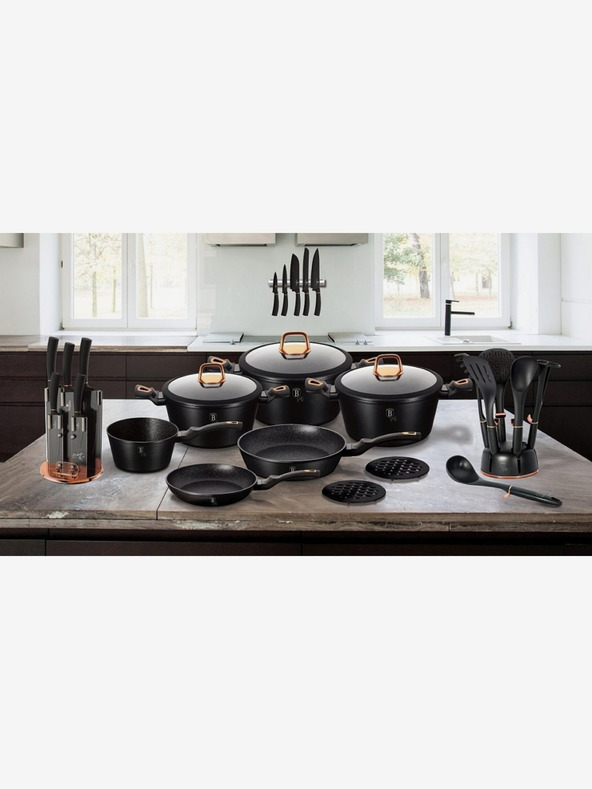 Berlingerhaus Roštilj tava s mramornom površinom BERLINGERHAUS Black Rose Collection (28 cm)