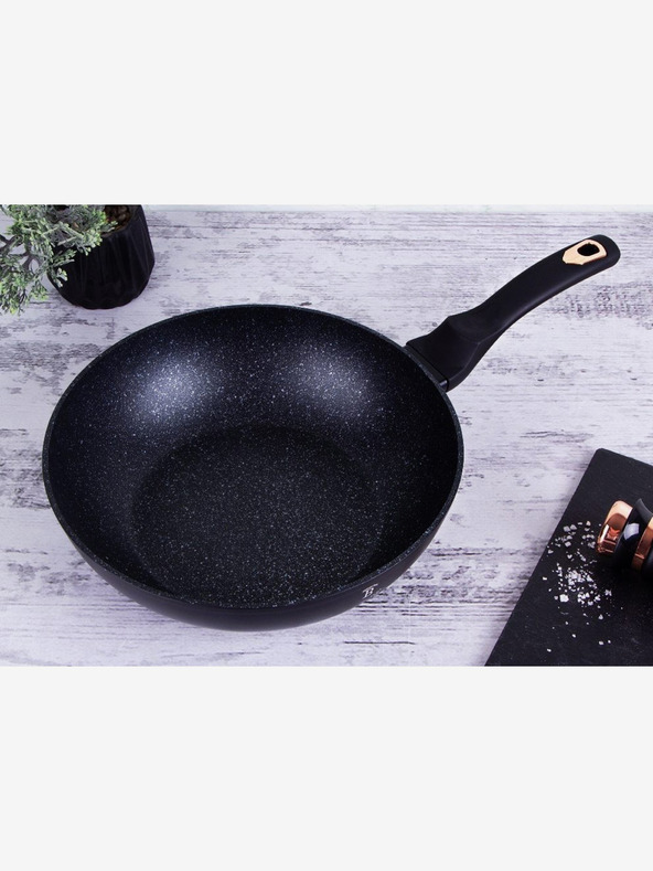 Berlingerhaus Wok tava s mramornom površinom BERLINGERHAUS Black Rose Collection (28 cm)
