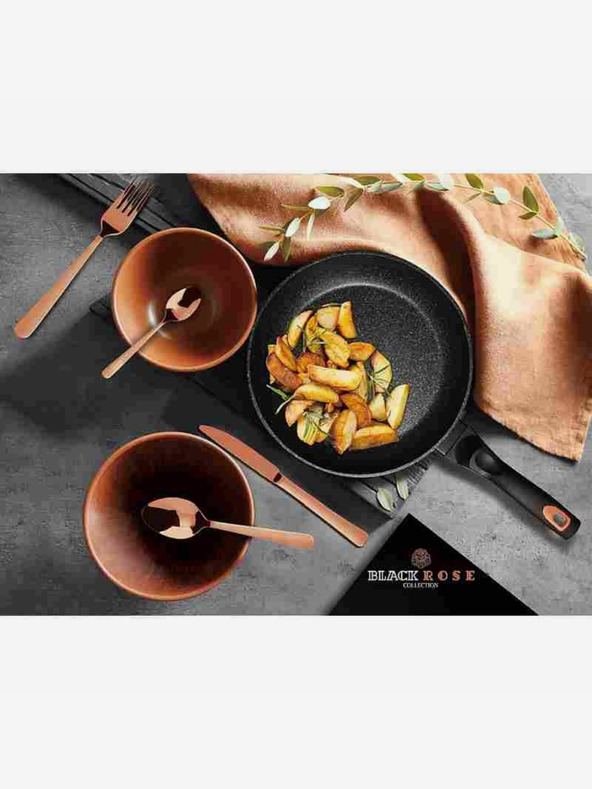 Berlingerhaus Wok tava s mramornom površinom BERLINGERHAUS Black Rose Collection (28 cm)