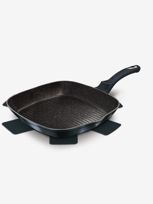 Berlingerhaus Grill tava s mramornom površinom 28 cm BERLINGERHAUS Metallic Line Aquamarine Edition