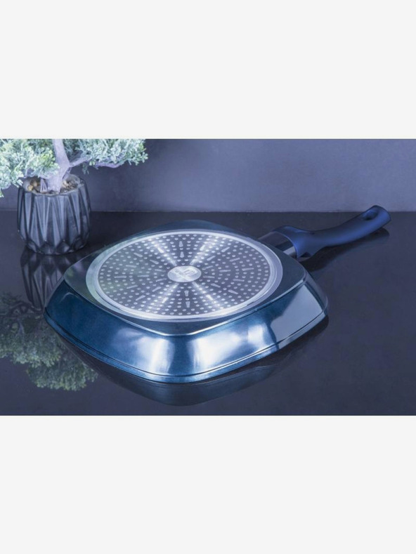 Berlingerhaus Grill tava s mramornom površinom 28 cm BERLINGERHAUS Metallic Line Aquamarine Edition