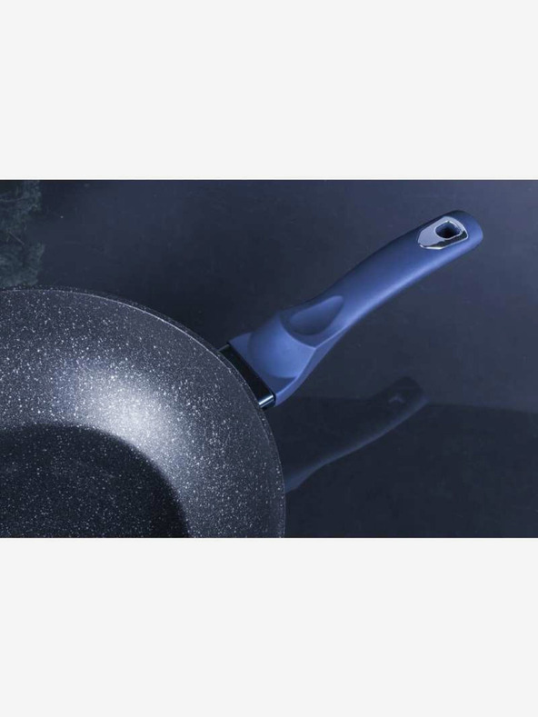 Berlingerhaus Wok tava s mramornom površinom 30 cm BERLINGERHAUS Metallic Line Aquamarine Edition