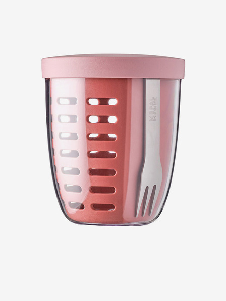 Mepal Roza kutija za grickalice sa cjedilom Mepal Ellipse 600 ml