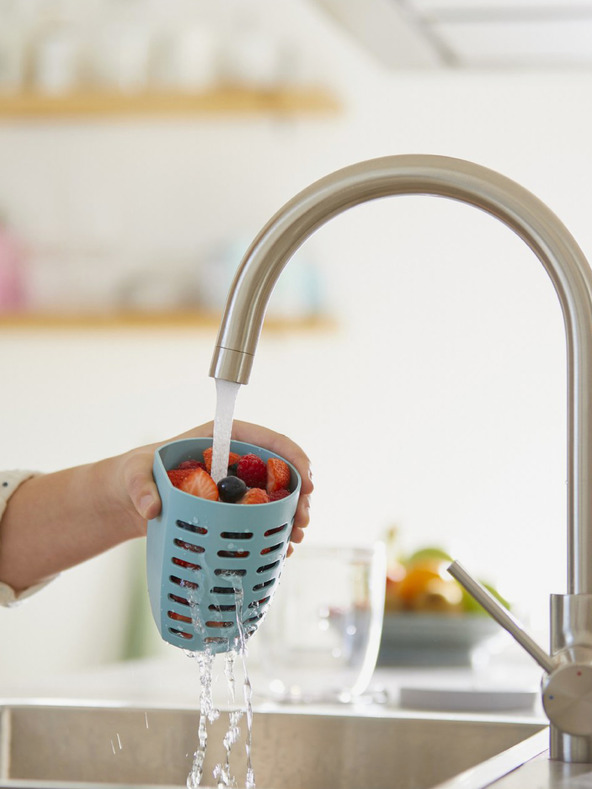 Mepal Roza kutija za grickalice sa cjedilom Mepal Ellipse 600 ml