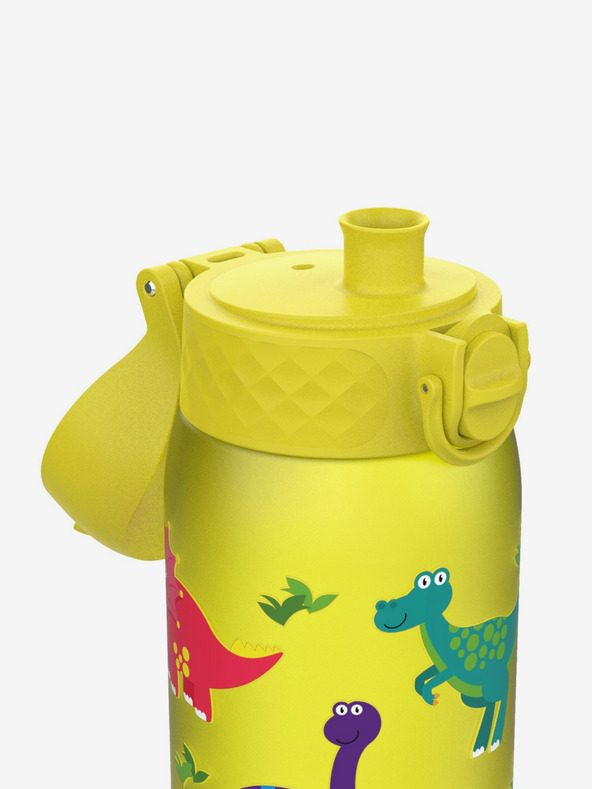 ION8 Žuta uzorovana bočica Ion8 Leak Proof Dinosaur (350 ml)