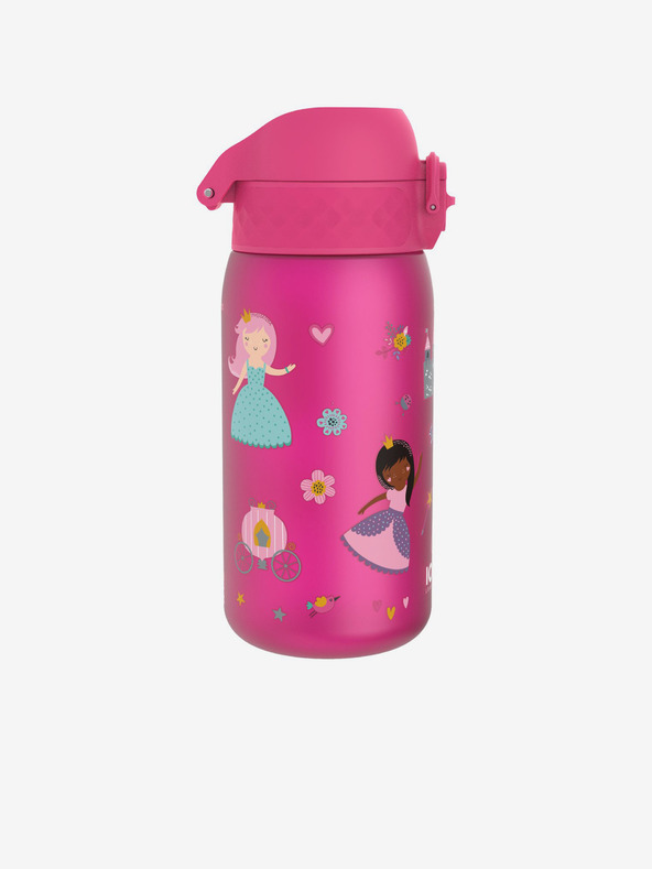 ION8 Ružičasta djevojčinska uzorovana bočica Ion8 Leak Proof Princeza 350 ml