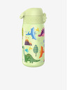 ION8 Svijetlo zelena uzorovana čelična bočica Ion8 Leak Proof Dinosauri (400 ml)