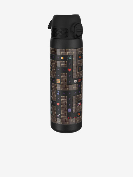 ION8 Crna uzorovana čelična bočica Ion8 Leak Proof Gamer (600 ml)