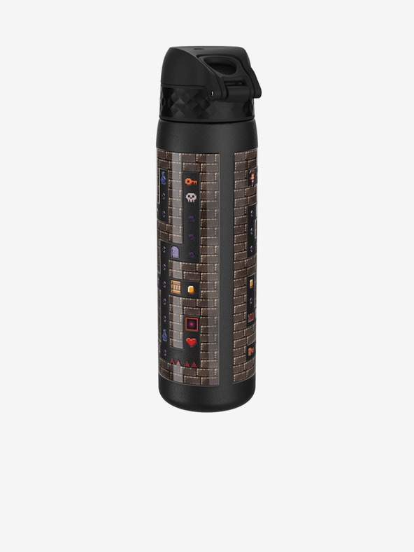 ION8 Crna uzorovana čelična bočica Ion8 Leak Proof Gamer (600 ml)
