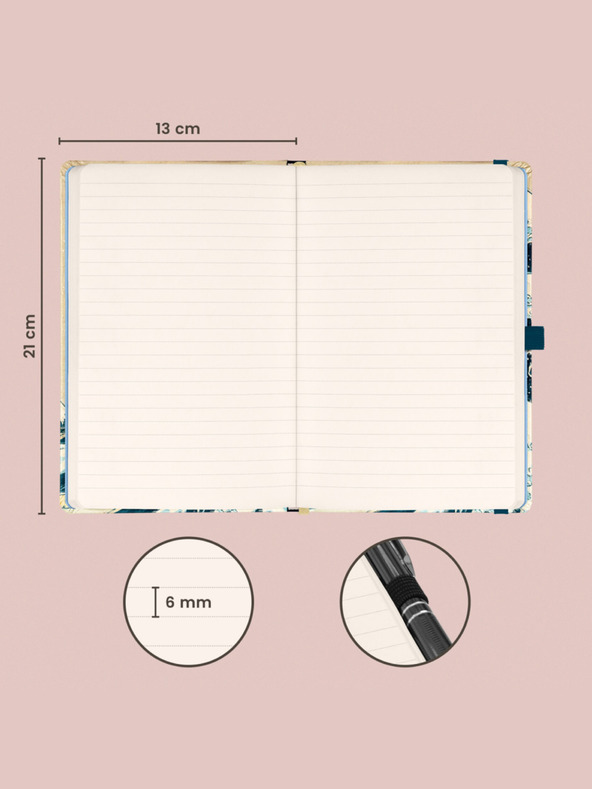 NOTIQUE NOTIQUE Notes Katsushika Hokusai, crte, 13 x 21 cm