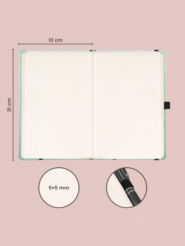 NOTIQUE NOTIQUE Bilješke Ptice Kateřine Winterová, točkasto, 13 x 21 cm