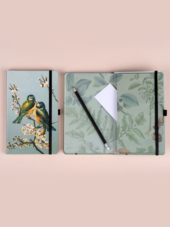 NOTIQUE NOTIQUE Bilješke Ptice Kateřine Winterová, točkasto, 13 x 21 cm