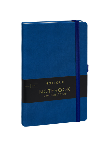 NOTIQUE NOTIQUE Bilješke Tamnoplava, s linijama, 13 x 21 cm