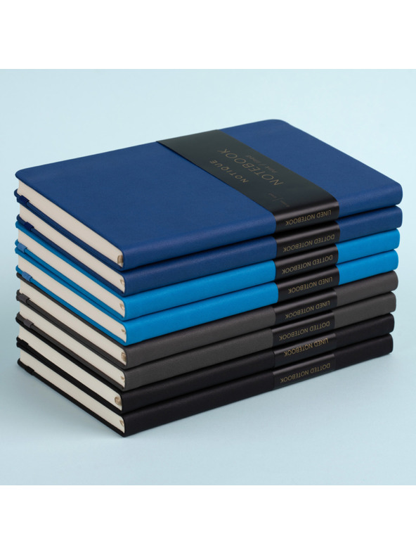 NOTIQUE NOTIQUE Bilješke Tamnoplava, s linijama, 13 x 21 cm