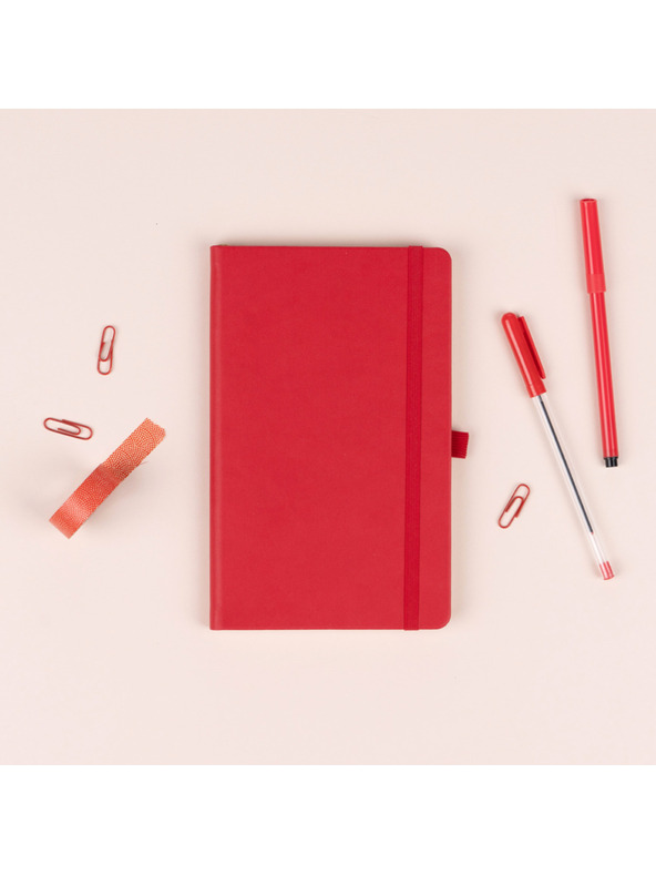 NOTIQUE NOTIQUE Bilješke Crvena, s linijama, 13 x 21 cm