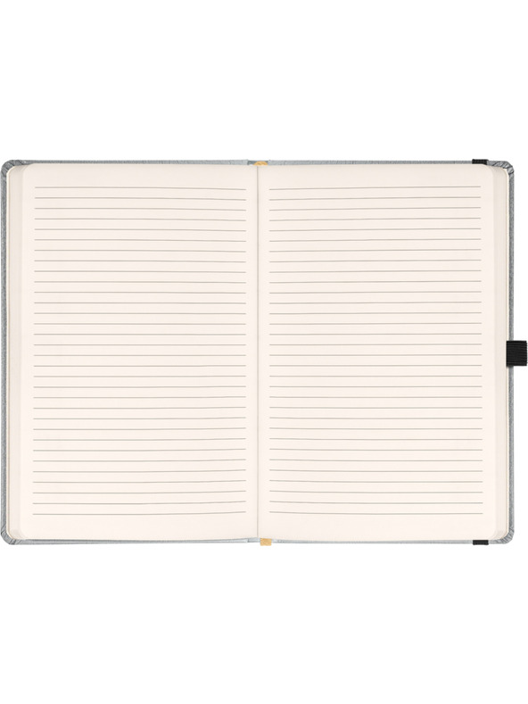 NOTIQUE NOTIQUE Notes Balacron, srebro, podstavljeno, 15 x 21 cm