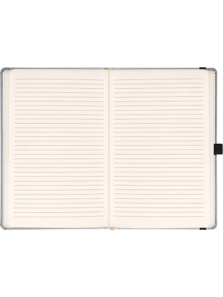 NOTIQUE NOTIQUE Notes Balacron, srebro, podstavljeno, 15 x 21 cm