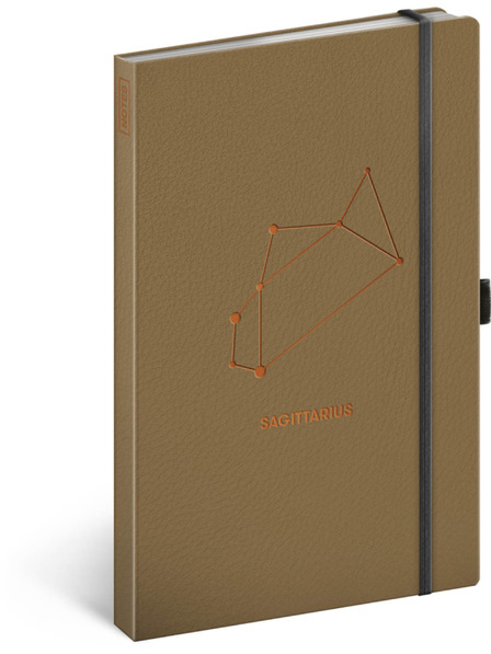 NOTIQUE NOTIQUE Notes Zodiac Sagittarius, crte, 13 x 21 cm